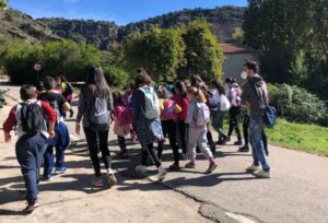 Visita de escolares al Parque Natural del Rio Dulce